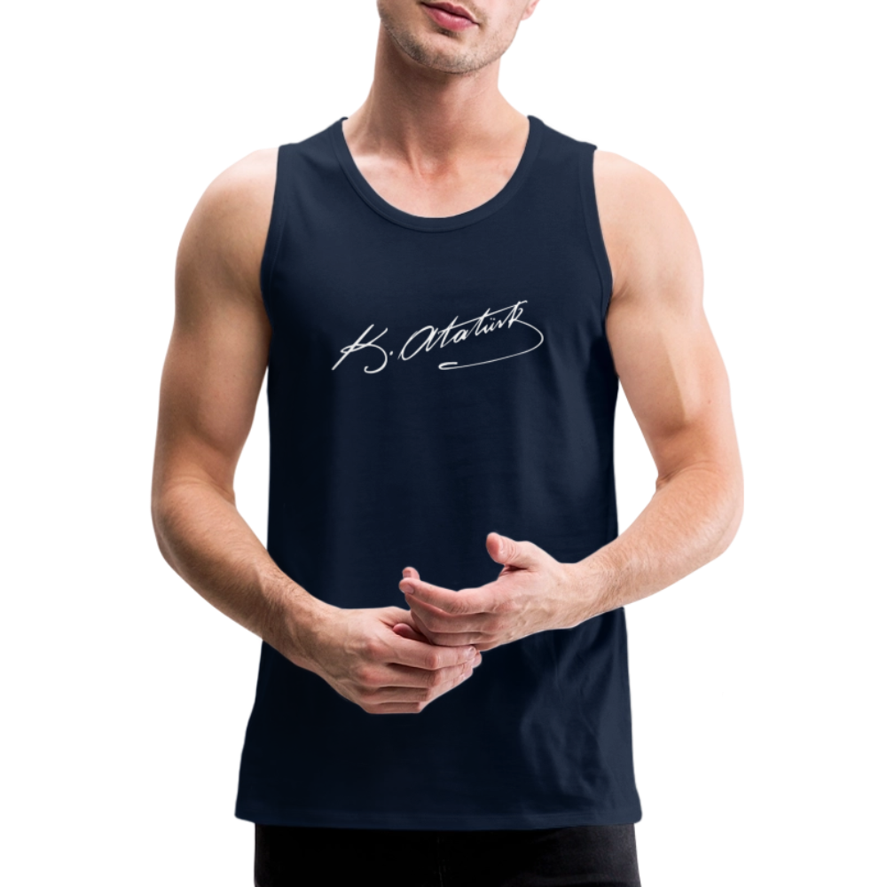 Atatürk Unterschrift Tank Top - navy