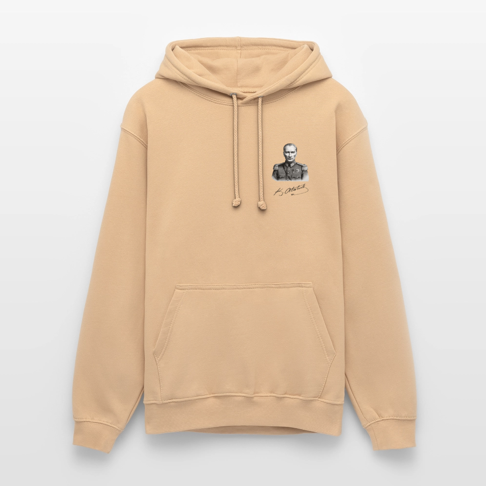 Atatürk Icon Hoodie - Unisex - peach
