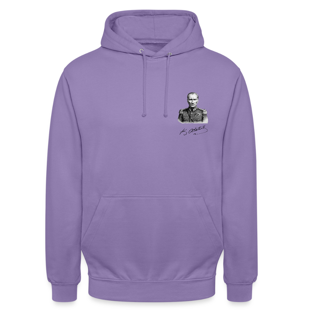 Atatürk Icon Hoodie - Unisex - lavender
