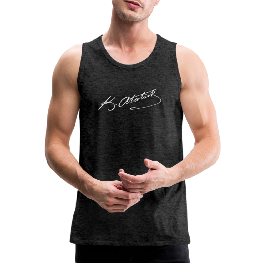 Atatürk Unterschrift Tank Top - charcoal grey