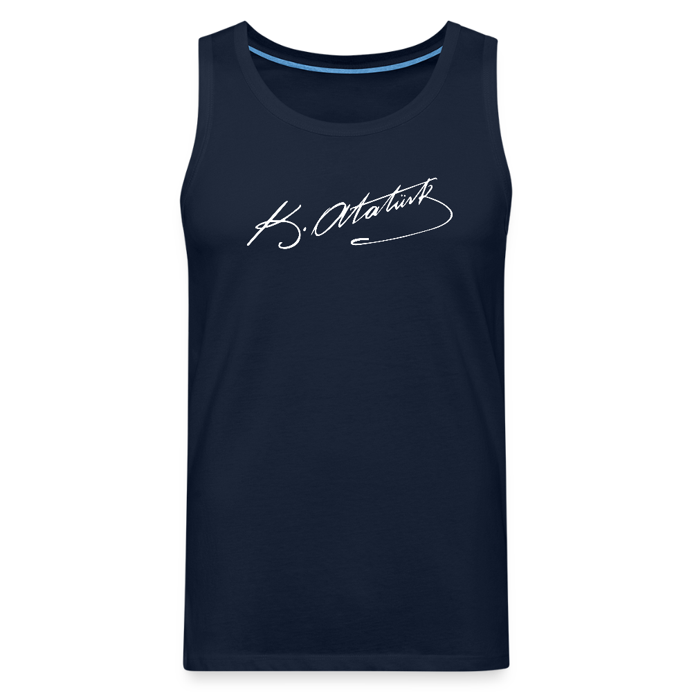Atatürk Unterschrift Tank Top - navy