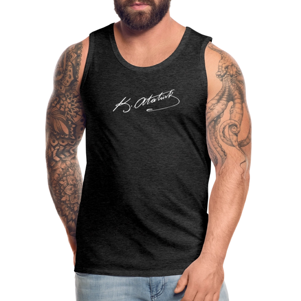 Atatürk Unterschrift Tank Top - charcoal grey