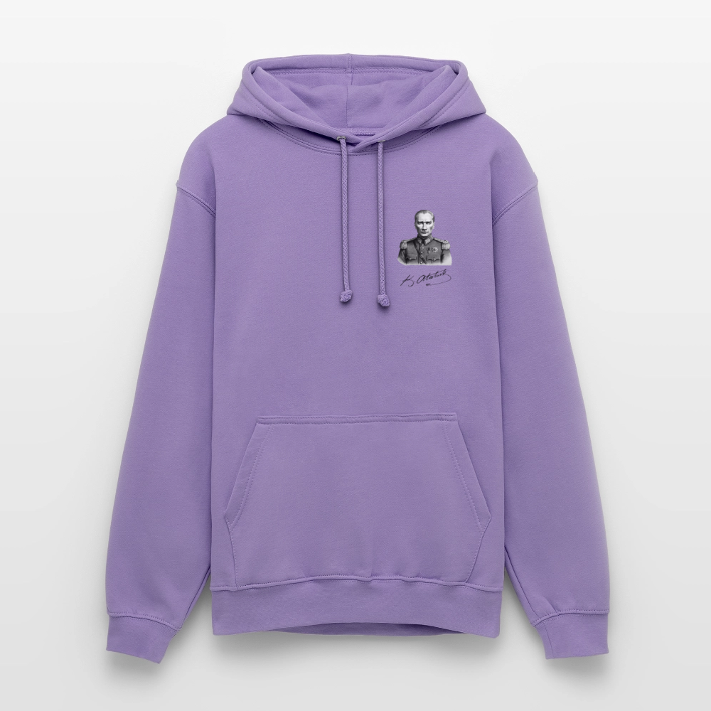 Atatürk Icon Hoodie - Unisex - lavender