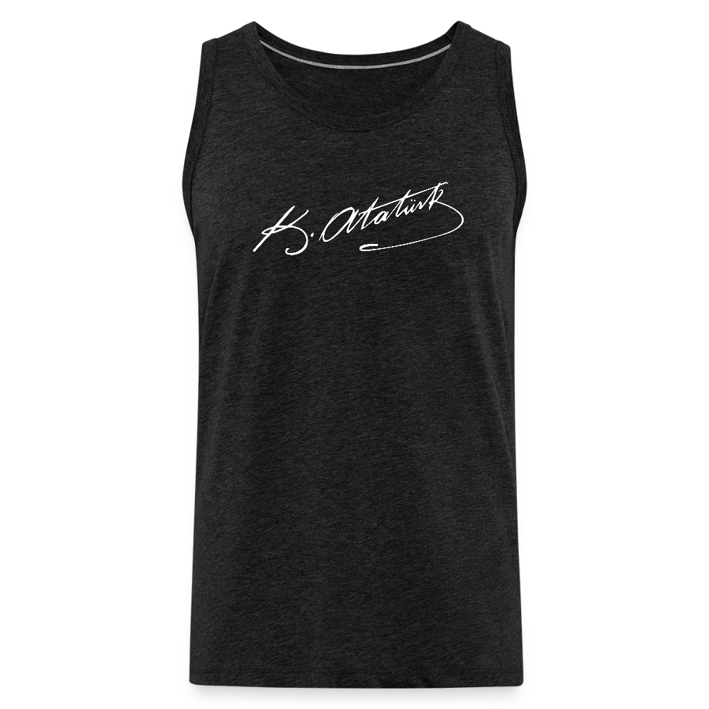 Atatürk Unterschrift Tank Top - charcoal grey