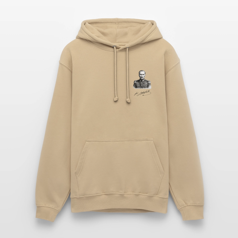 Atatürk Icon Hoodie - Unisex - beige