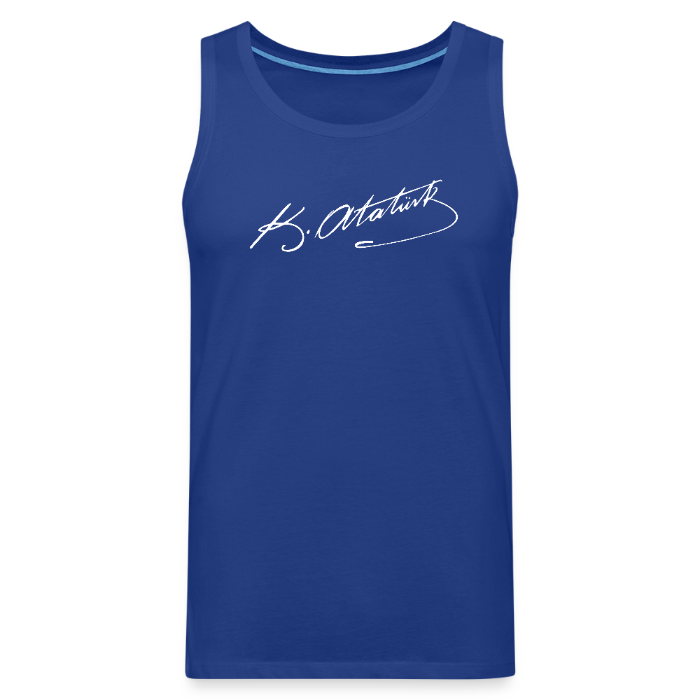 Atatürk Unterschrift Tank Top - royal blue