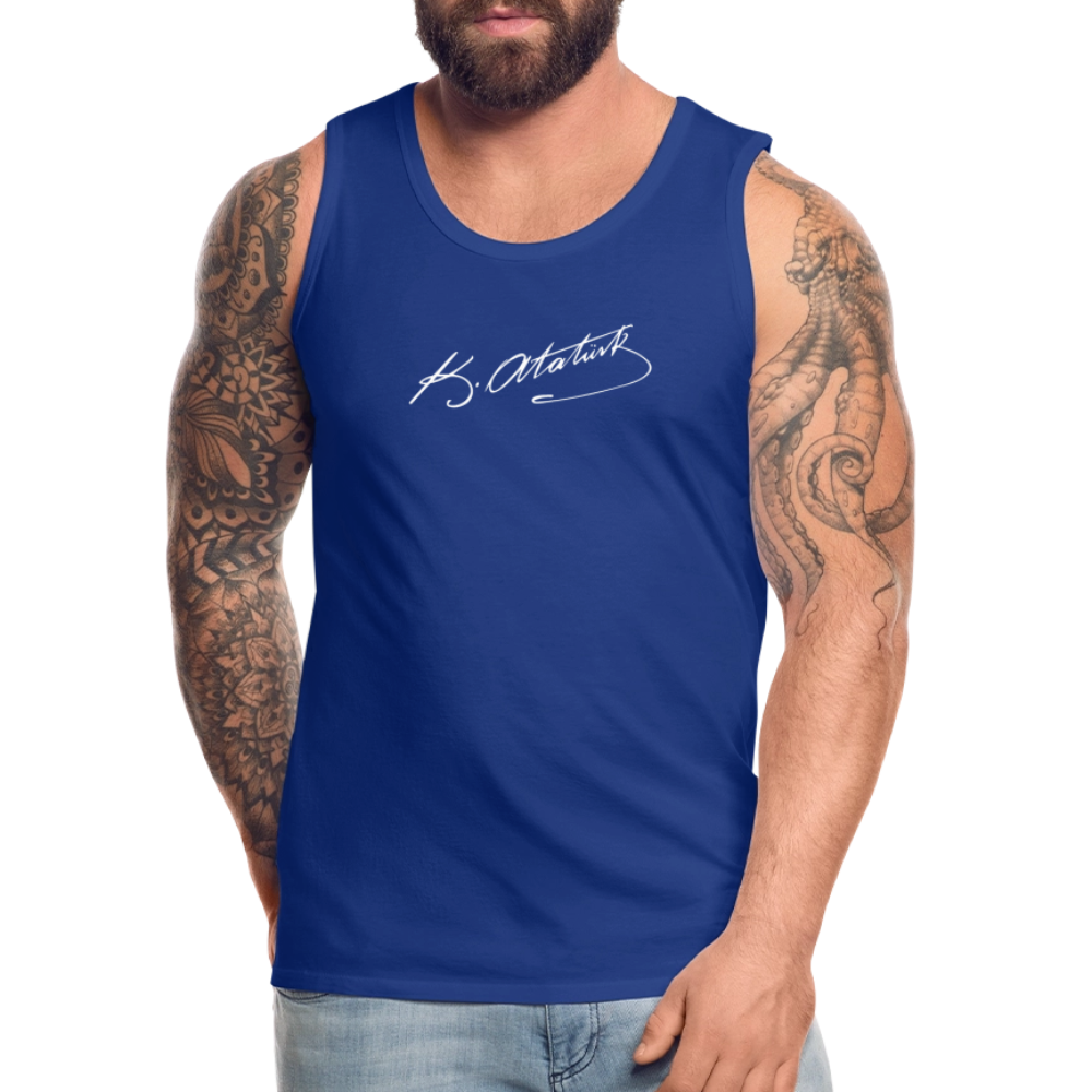 Atatürk Unterschrift Tank Top - royal blue