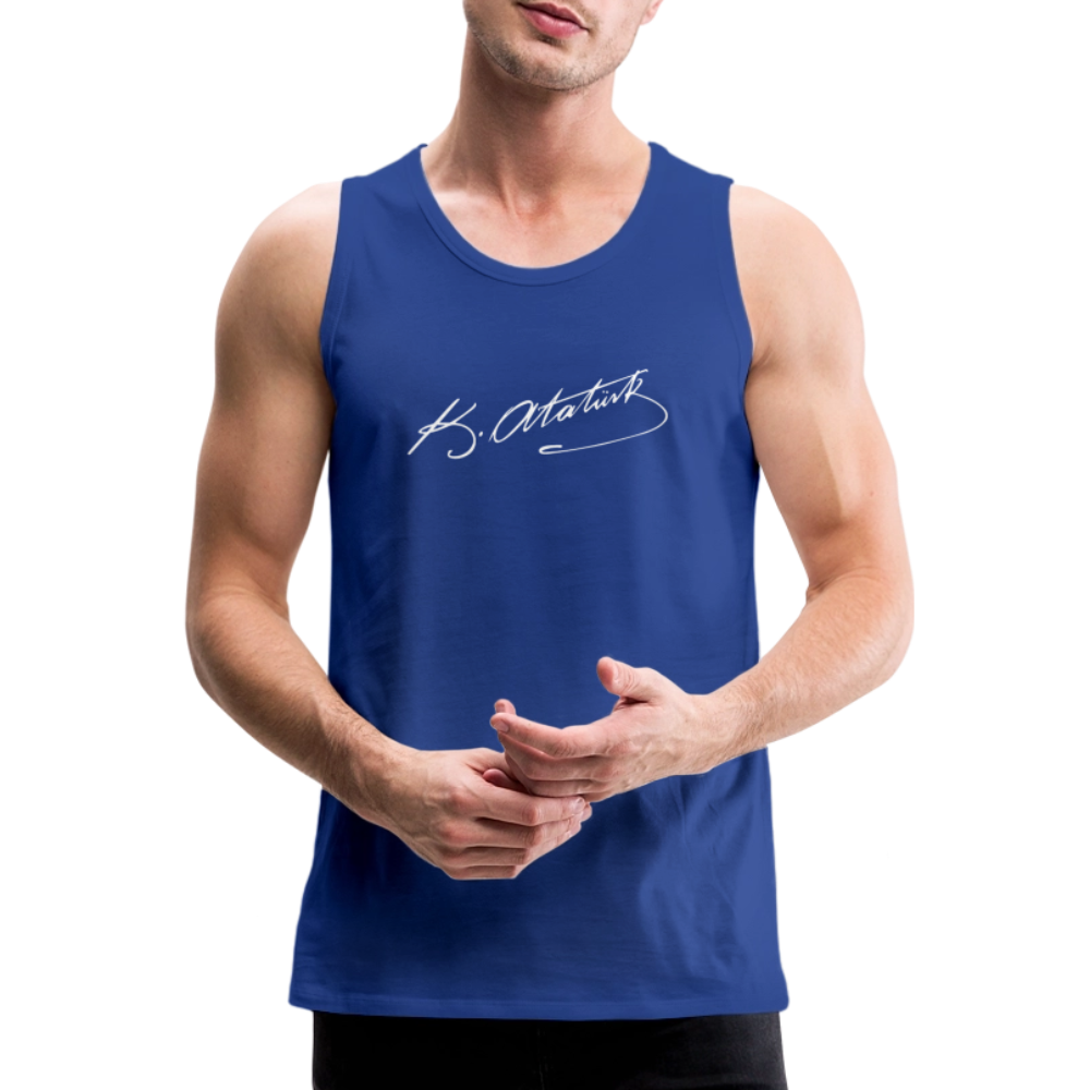 Atatürk Unterschrift Tank Top - royal blue