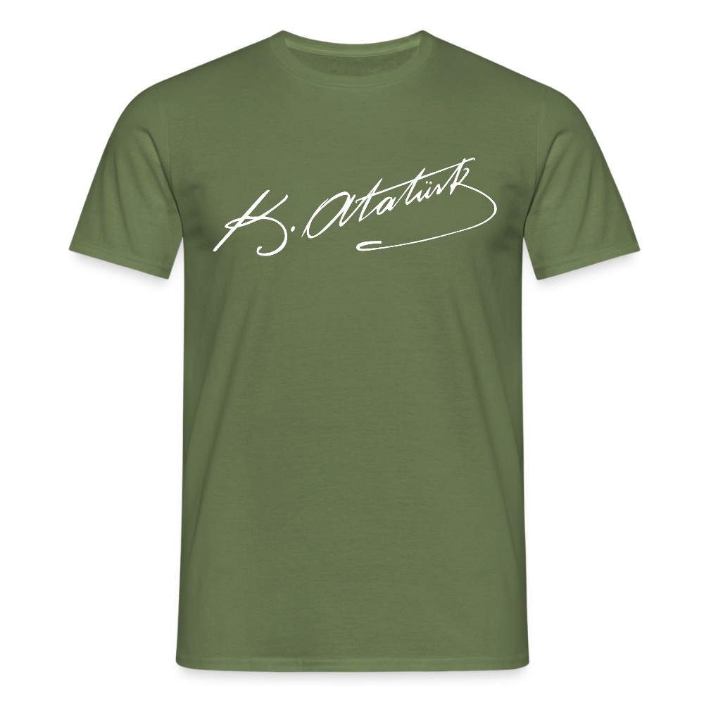 Atatürk Unterschrift Herren T-Shirt - military green