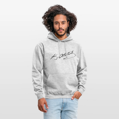 Atatürk Signature Hoodie – Stil mit Haltung. - Unisex - light heather grey