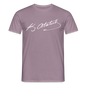 Atatürk Unterschrift Herren T-Shirt - purple-grey 