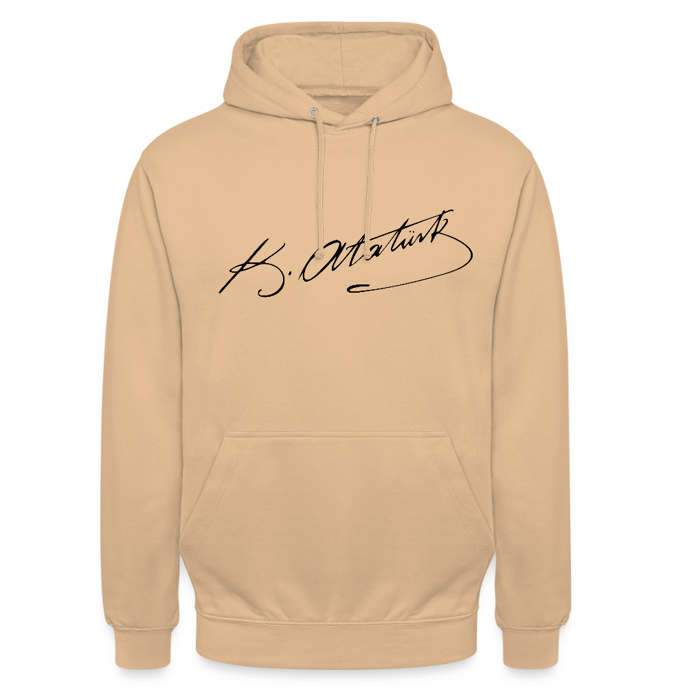 Atatürk Signature Hoodie – Stil mit Haltung. - Unisex - peach