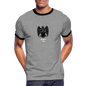 Beşiktaş Istanbul Herren Kontrast-T-Shirt – Dein Stolz in Schwarz-Weiß - Grau meliert/Schwarz