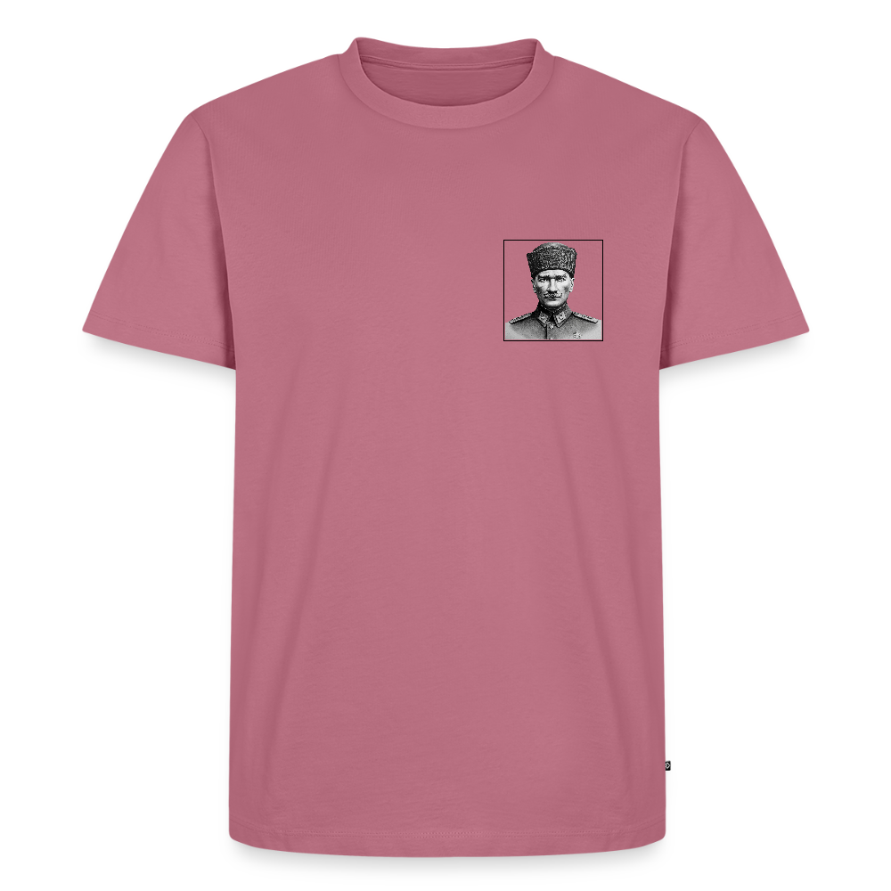Premium Atatürk T-Shirt – Zeitloses Portrait, Moderner Stil - Mauve