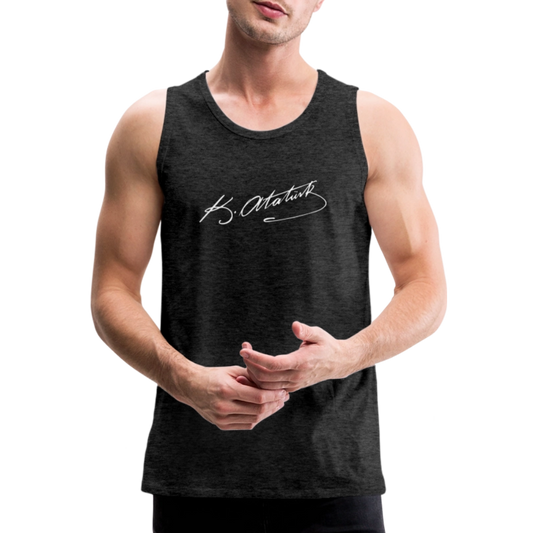 Atatürk Unterschrift Tank Top - charcoal grey