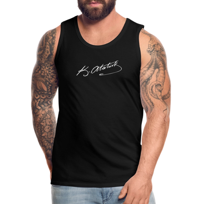 Atatürk Unterschrift Tank Top - black
