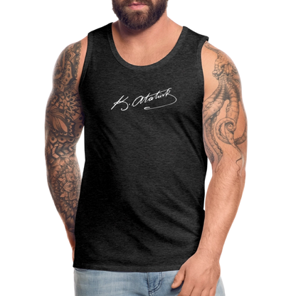 Atatürk Unterschrift Tank Top - charcoal grey