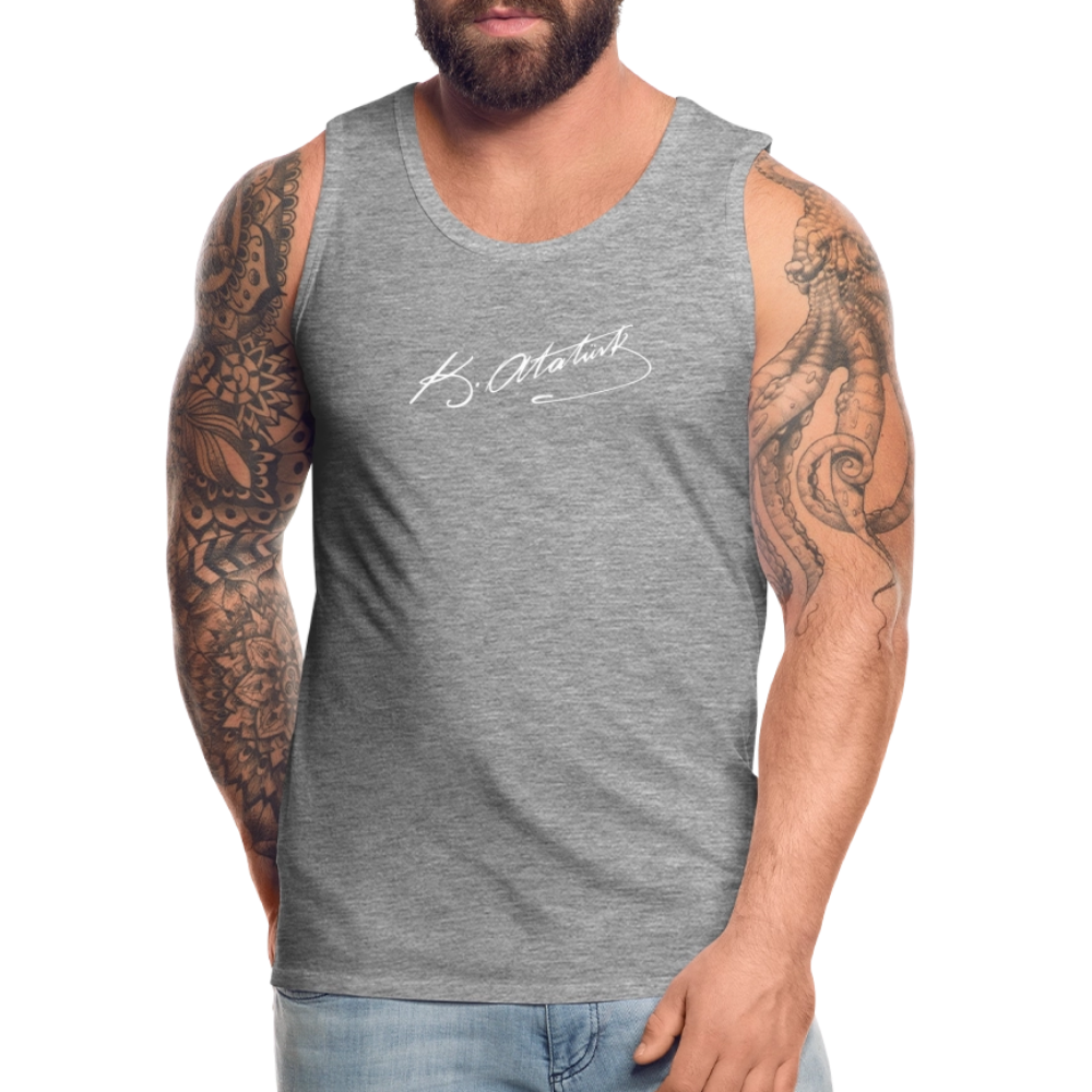 Atatürk Unterschrift Tank Top - heather grey