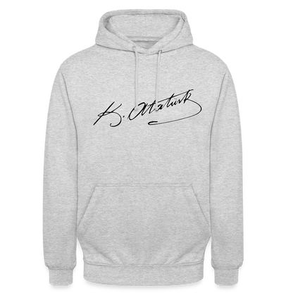 Atatürk Signature Hoodie – Stil mit Haltung. - Unisex - light heather grey