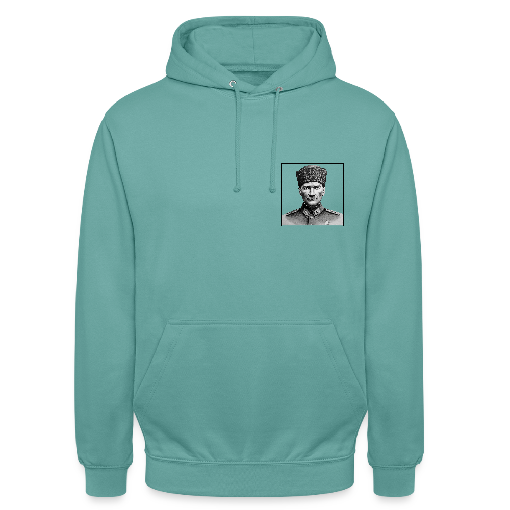 Atatürk Heritage Hoodie – Stolz. Stil. Geschichte. - pastel turquoise