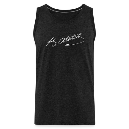 Atatürk Unterschrift Tank Top - charcoal grey