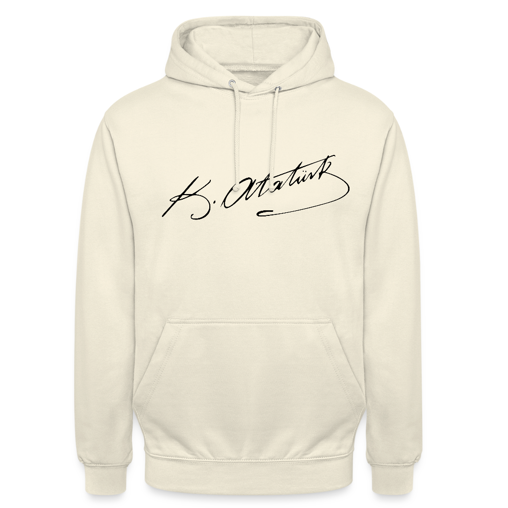 Atatürk Signature Hoodie – Stil mit Haltung. - Unisex - vanilla