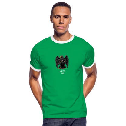 Beşiktaş Istanbul Herren Kontrast-T-Shirt – Dein Stolz in Schwarz-Weiß - Kelly Green/Weiß