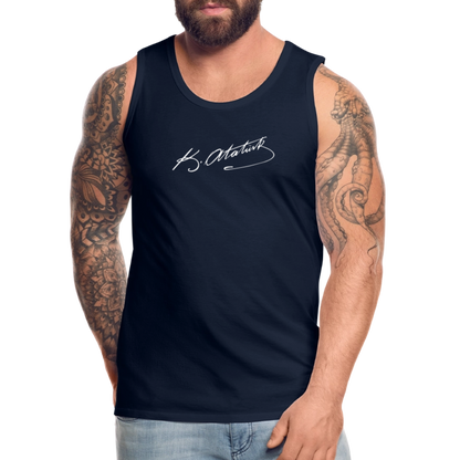 Atatürk Unterschrift Tank Top - navy