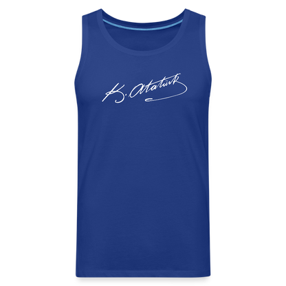 Atatürk Unterschrift Tank Top - royal blue