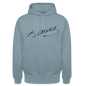Atatürk Signature Hoodie – Stil mit Haltung. - Unisex - stonewash blue