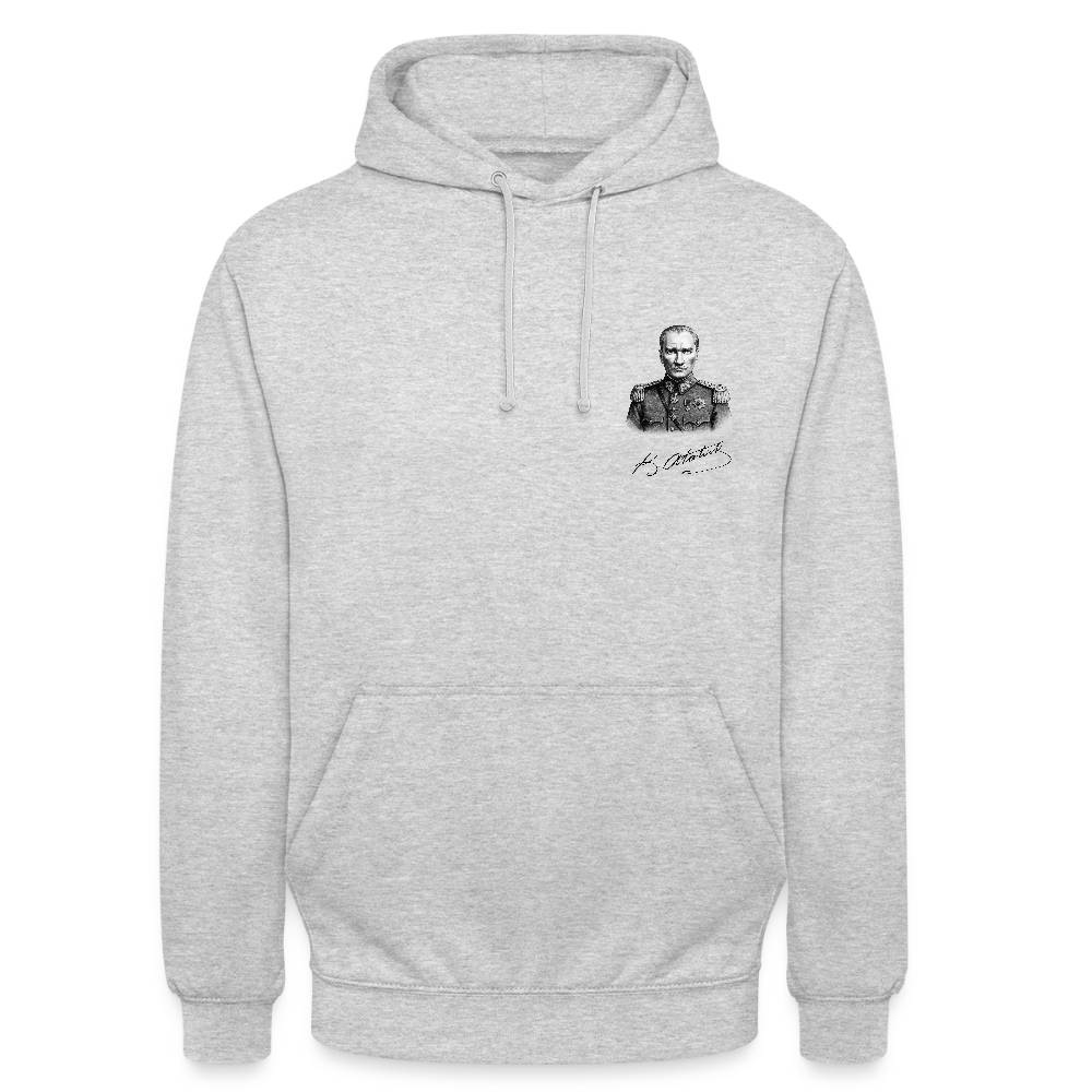 Atatürk Icon Hoodie - Unisex - light heather grey