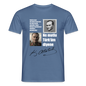 Atatürk Herren T-Shirt - Ne mutlu Türküm diyene - Taubenblau 