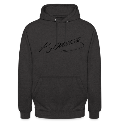 Atatürk Signature Hoodie – Stil mit Haltung. - Unisex - charcoal grey