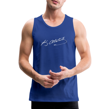 Atatürk Unterschrift Tank Top - royal blue