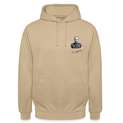 Atatürk Icon Hoodie - Unisex - beige