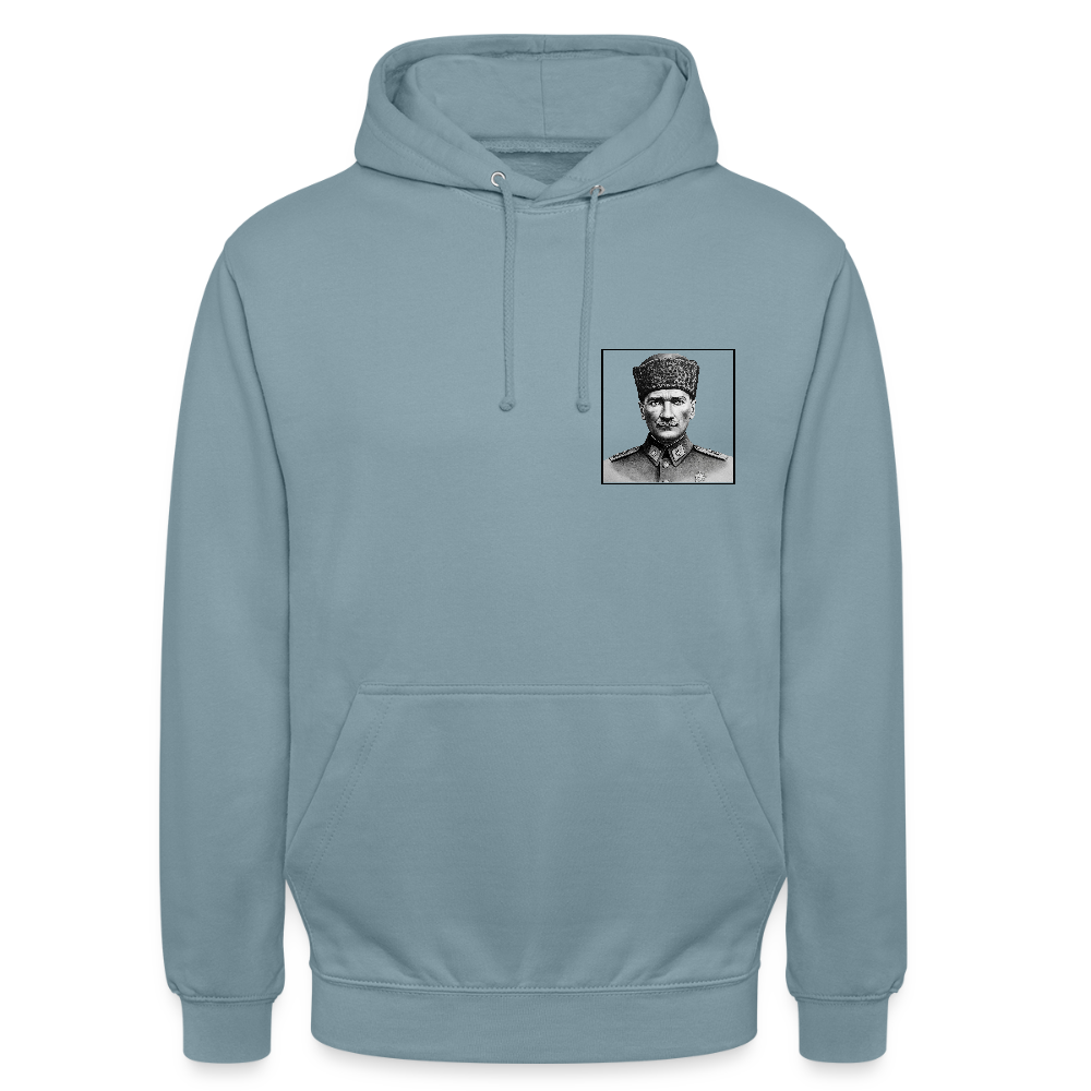 Atatürk Heritage Hoodie – Stolz. Stil. Geschichte. - stonewash blue