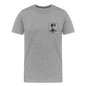 Premium Atatürk T-Shirt – Zeitloses Portrait, Moderner Stil - Grau meliert